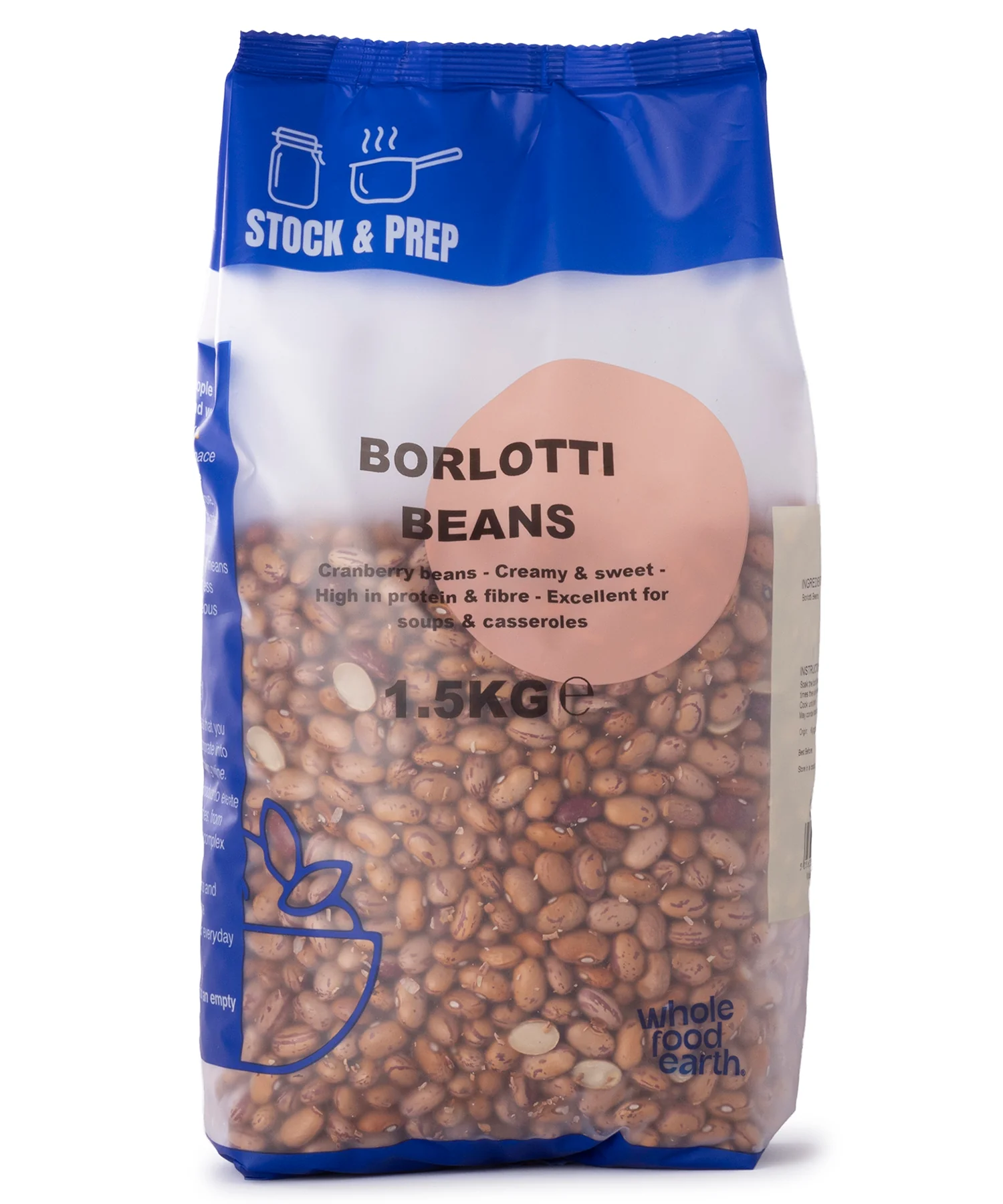 Borlotti Beans - Stock & Prep - 1.5kg