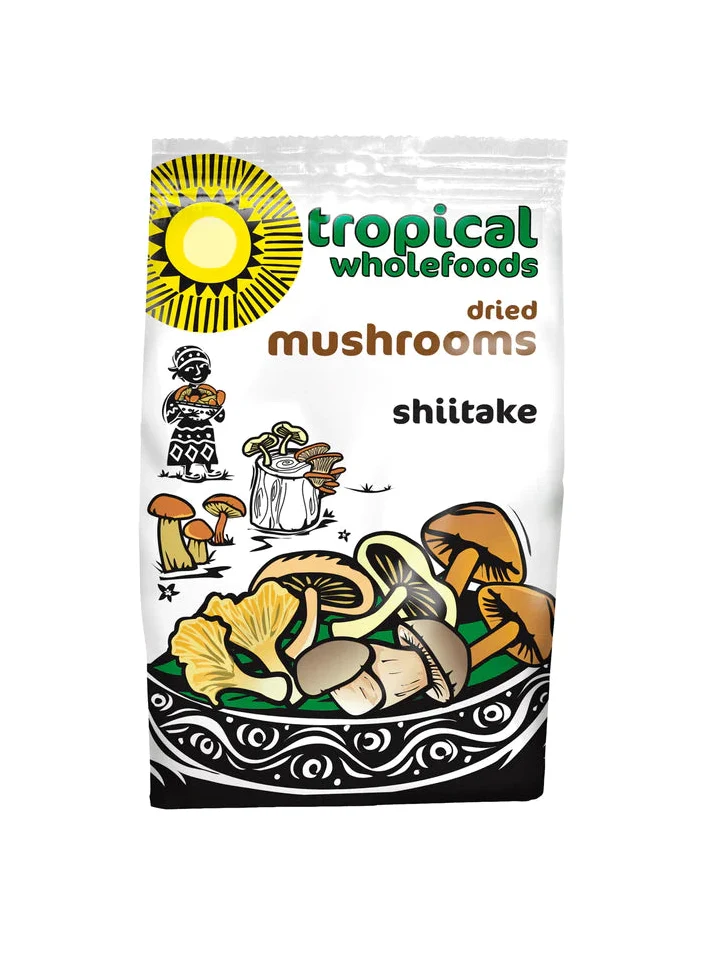 Dried Shiitake Mushrooms - Tropical Wholefoods - 50g