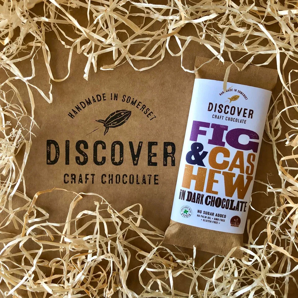Fig and Cashew in Dark Chocolate - 50g - Discover Chocolate - Image 2