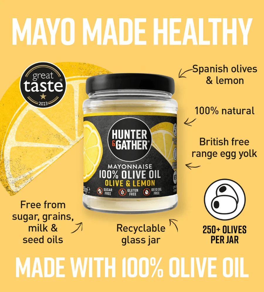Olive & Lemon 100% Olive Oil Mayonnaise - Hunter and Gather - 250g - Image 2