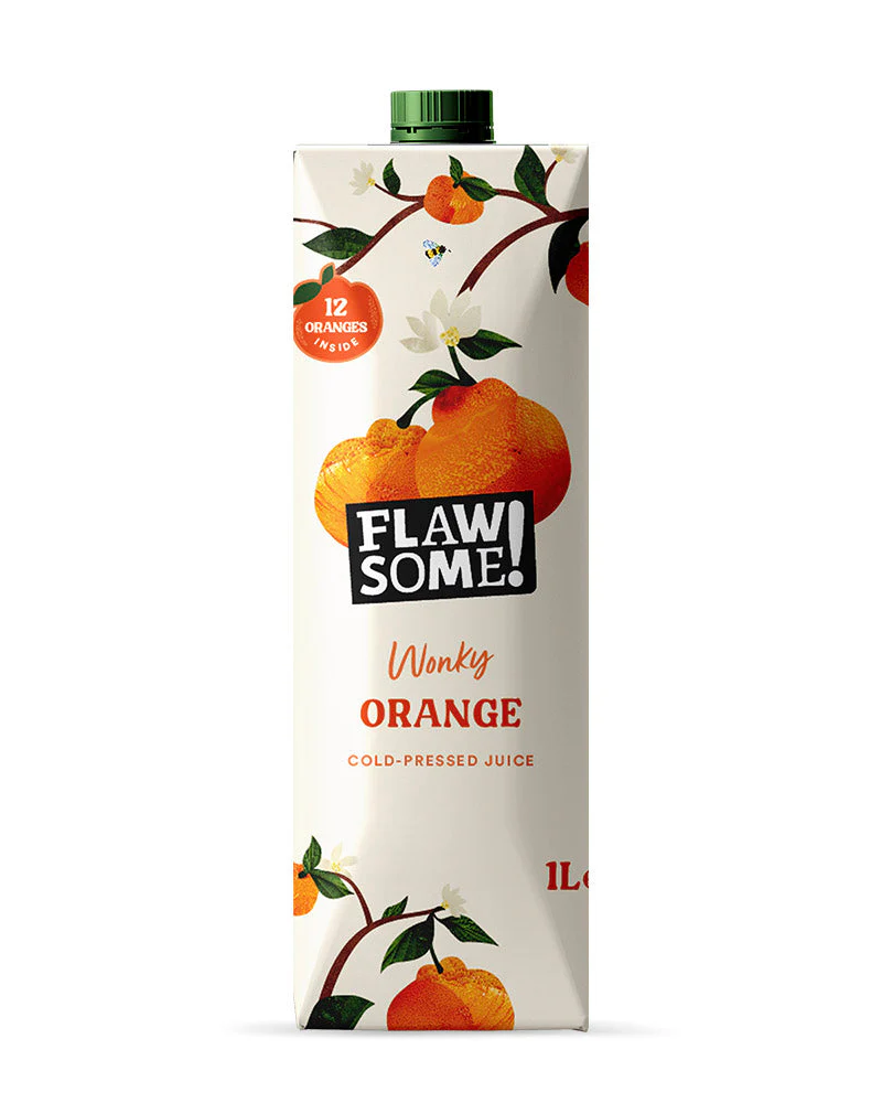 Orange Cold-Pressed Juice - Flawsome! - 1L