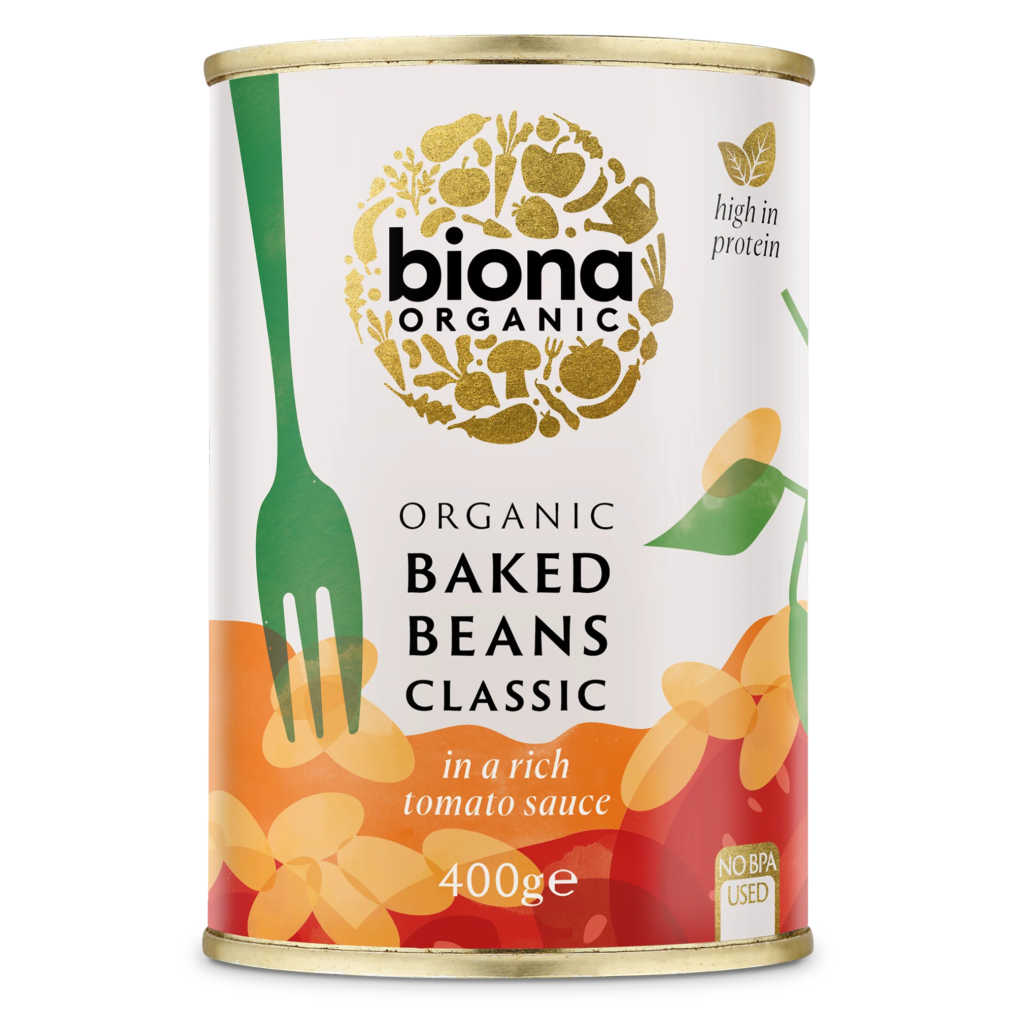 Organic Baked Beans in Tomato Sauce - 400g - Biona - Image 2
