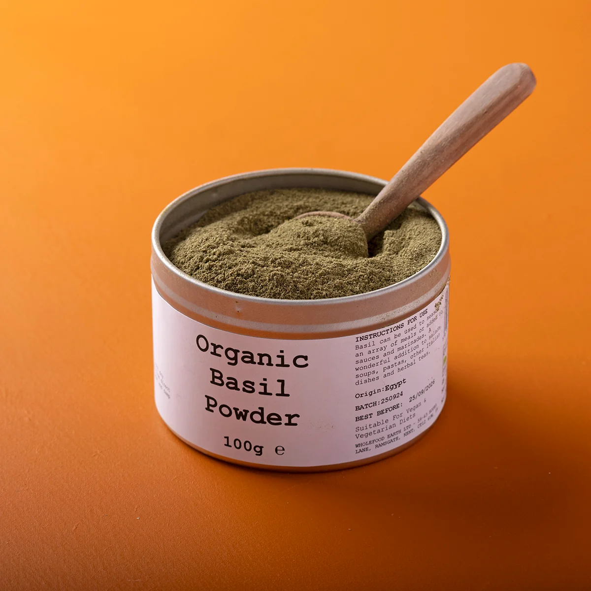 Organic Basil Powder - Wild Elephant - 100g - Image 4
