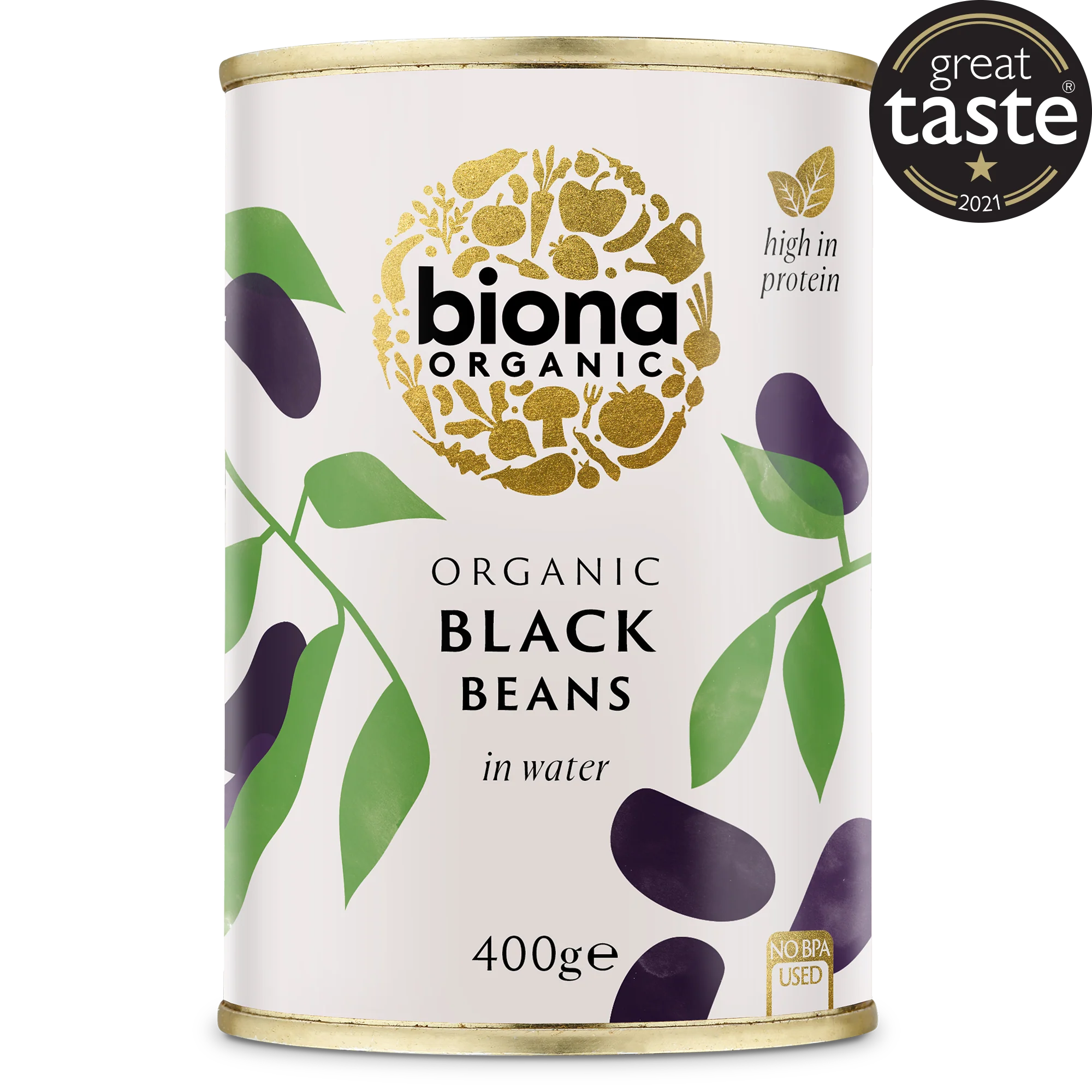 Organic Black Beans - 400g - Biona - Image 2