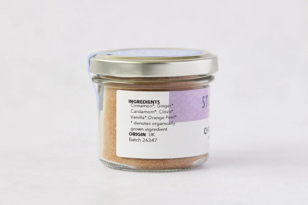 Organic Christmas Chai Spice Mix - Steenbergs - 40g - Image 2