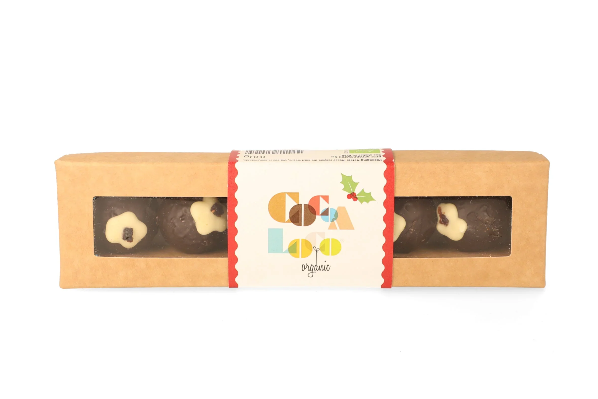 Organic Fair Trade Christmas Pudding Truffles - Cocoa Loco - 100g