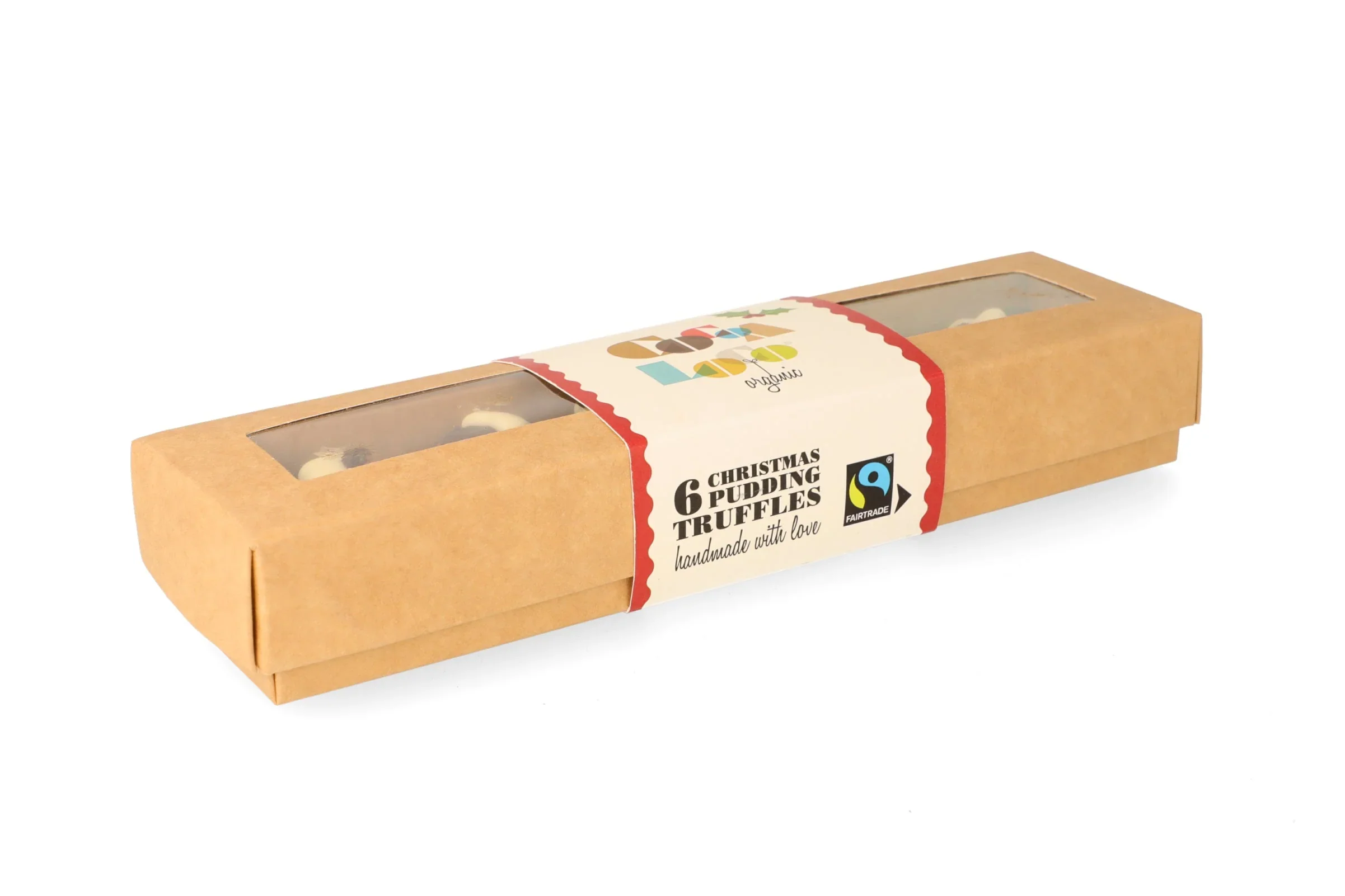 Organic Fair Trade Christmas Pudding Truffles - Cocoa Loco - 100g - Image 3