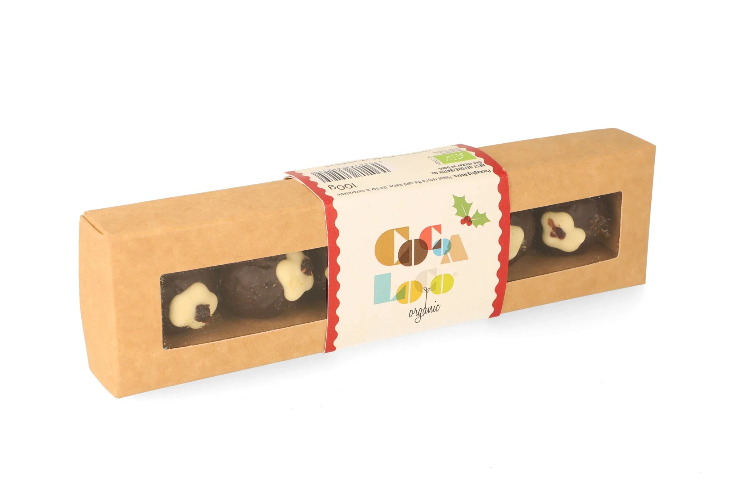 Organic Fair Trade Christmas Pudding Truffles - Cocoa Loco - 100g - Image 4