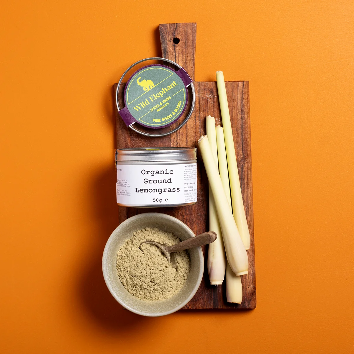 Organic Ground Lemongrass - Wild Elephant - 50g - Image 2