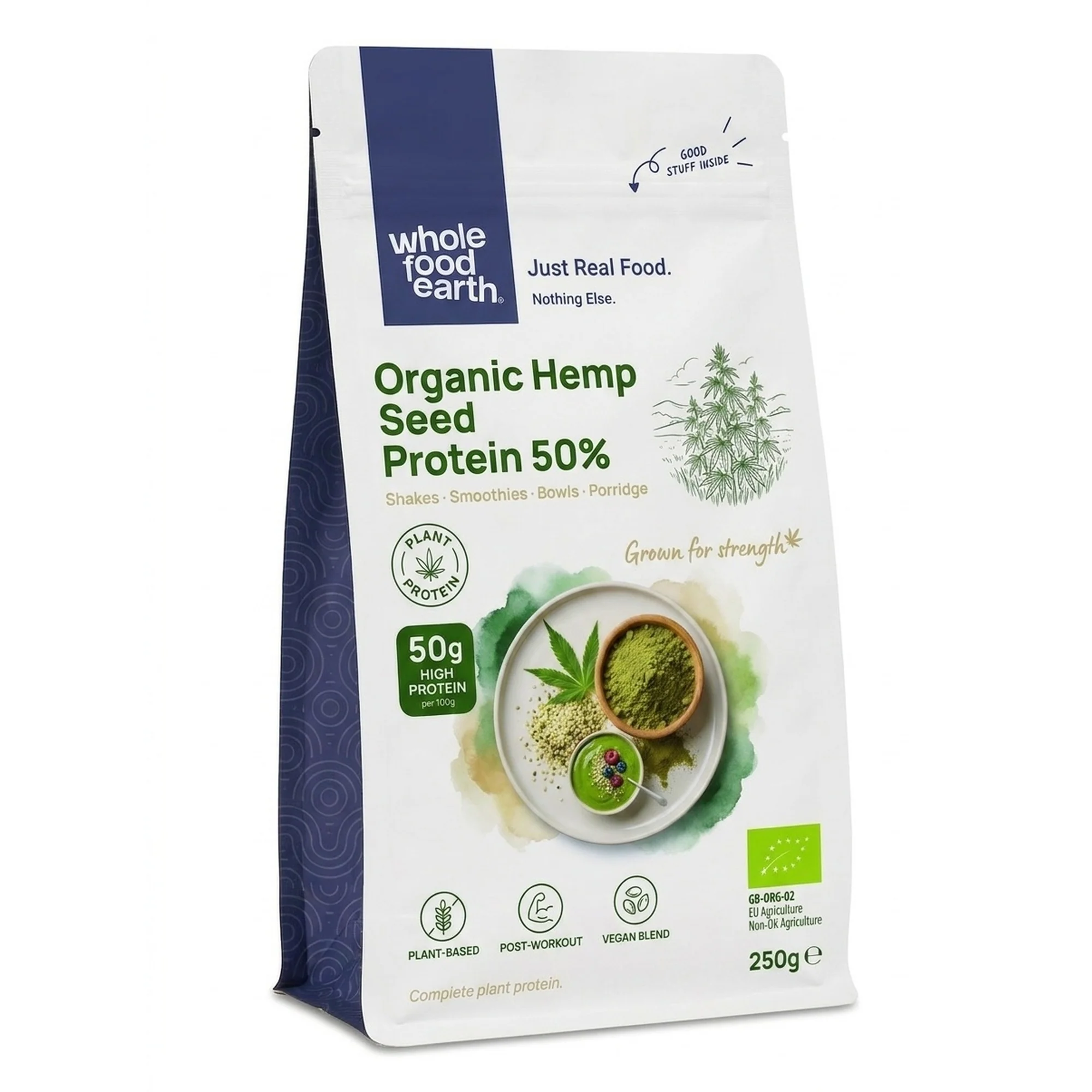 Organic Hemp Seed Protein Powder 50% - Image 2