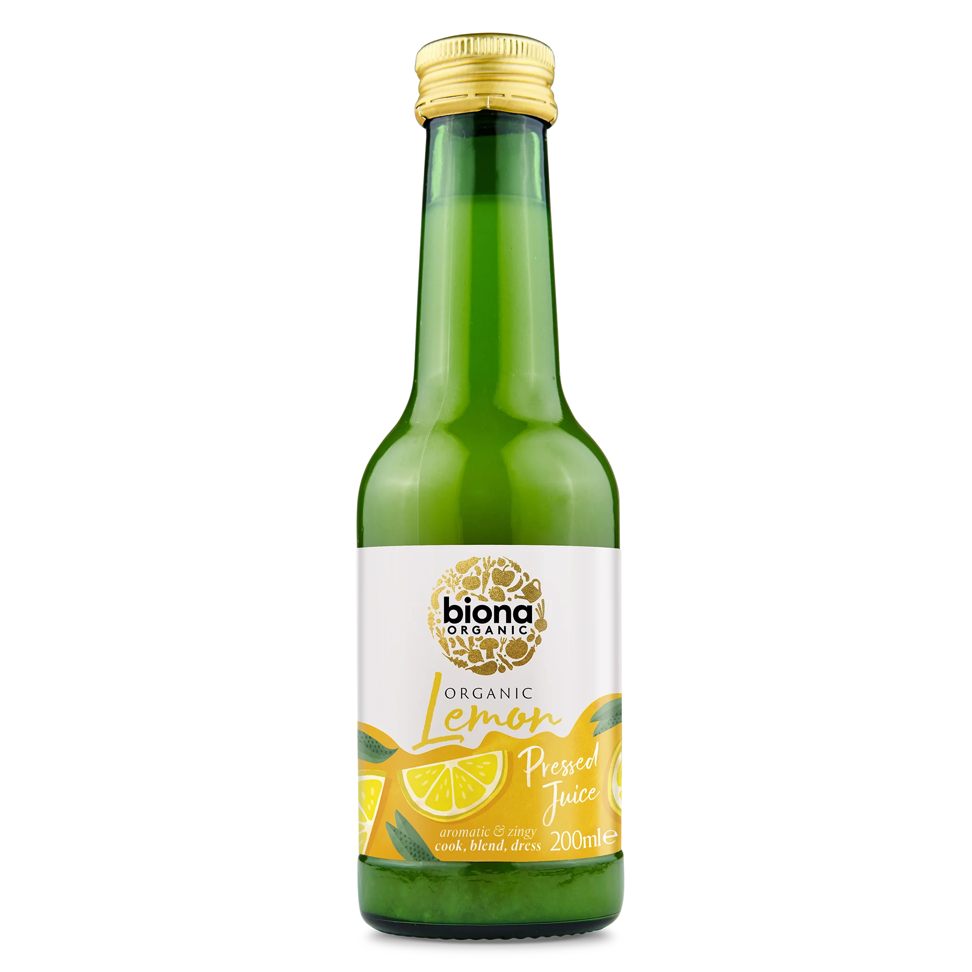 Organic Lemon Juice - Not from Concentrate - Cook-Blend -Dress - 200ml - Biona