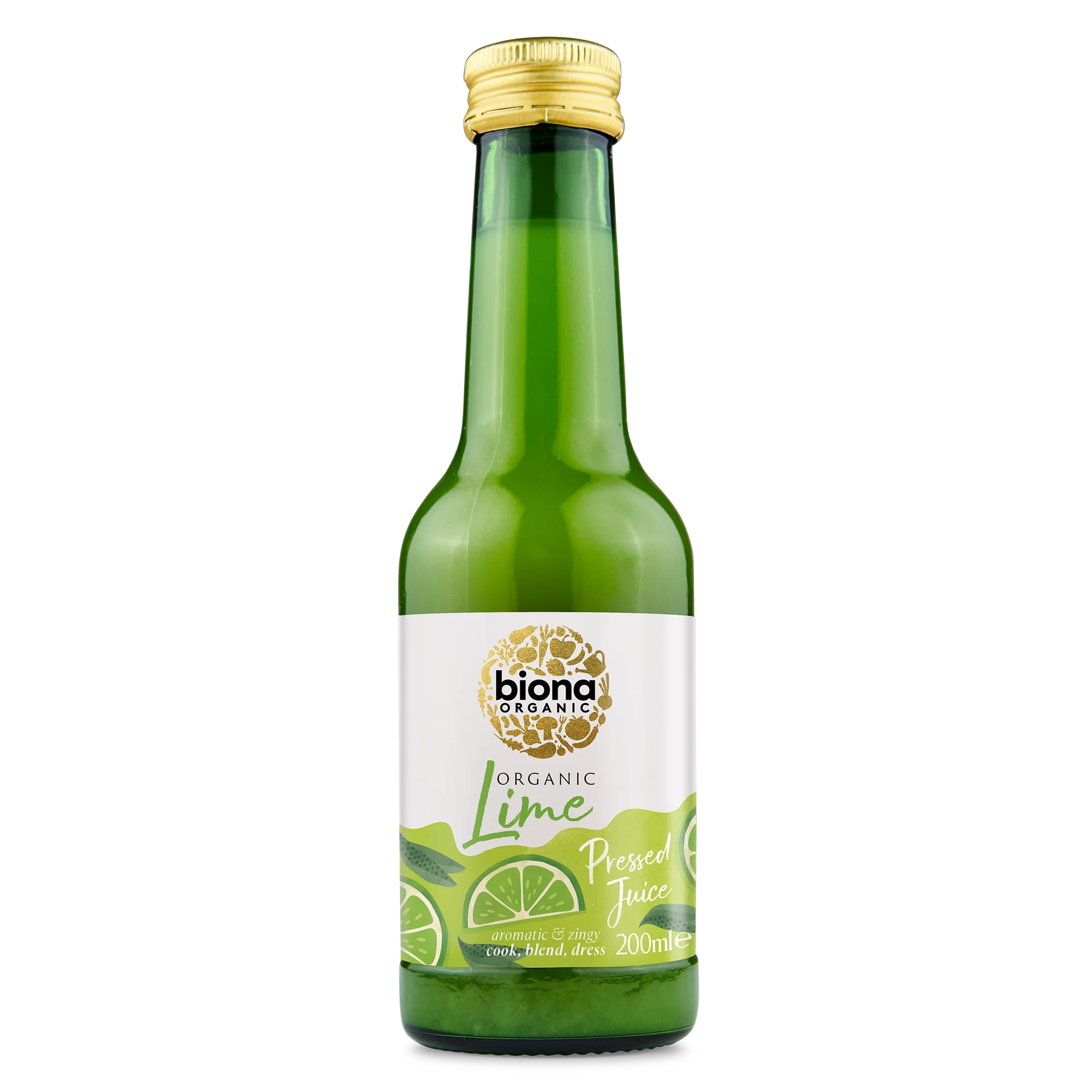 Organic Lime Juice - Not from Concentrate - Cook-Blend-Dress - 200ml - Biona