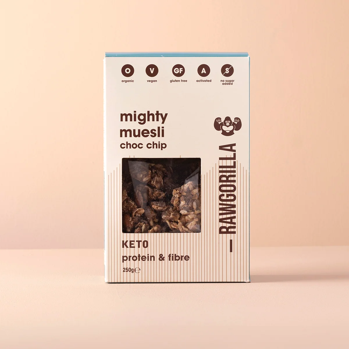 Organic Mighty Muesli Chocolate Chip Keto - 250g - RAWGORILLA - Image 2