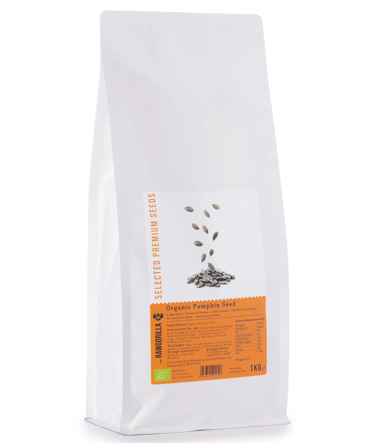 Organic Pumpkin Seed - RAWGORILLA - 1kg - Image 3