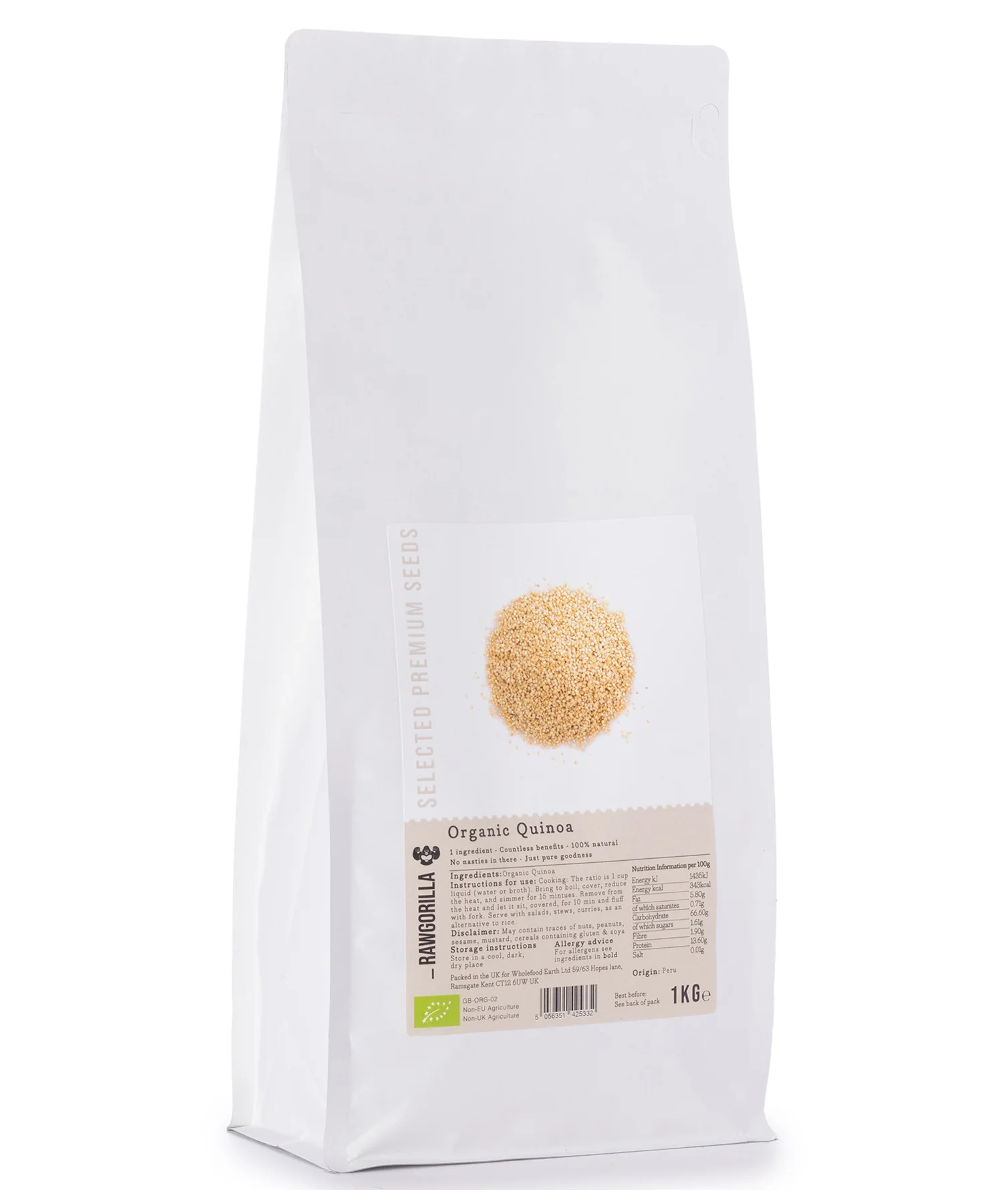 Organic Quinoa - RAWGORILLA - 1kg - Image 3