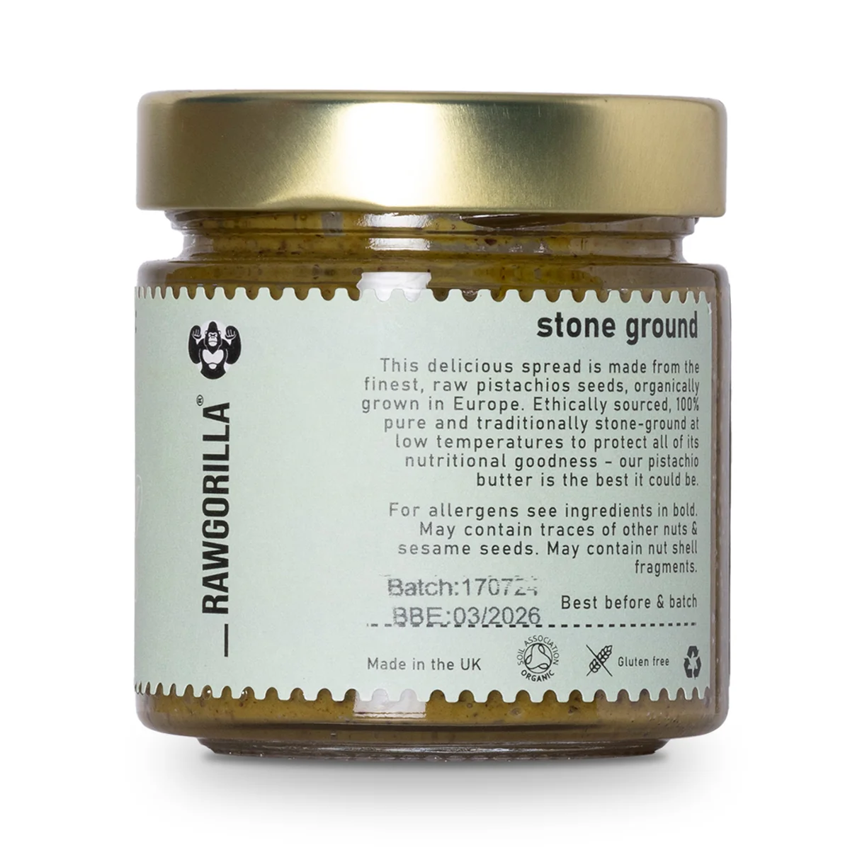 Organic Raw Pistachio Butter - RAWGORILLA - Image 2