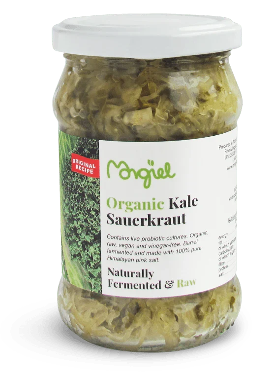 Organic Raw Sauerkraut with Kale - 300g - Morgiel - Image 2