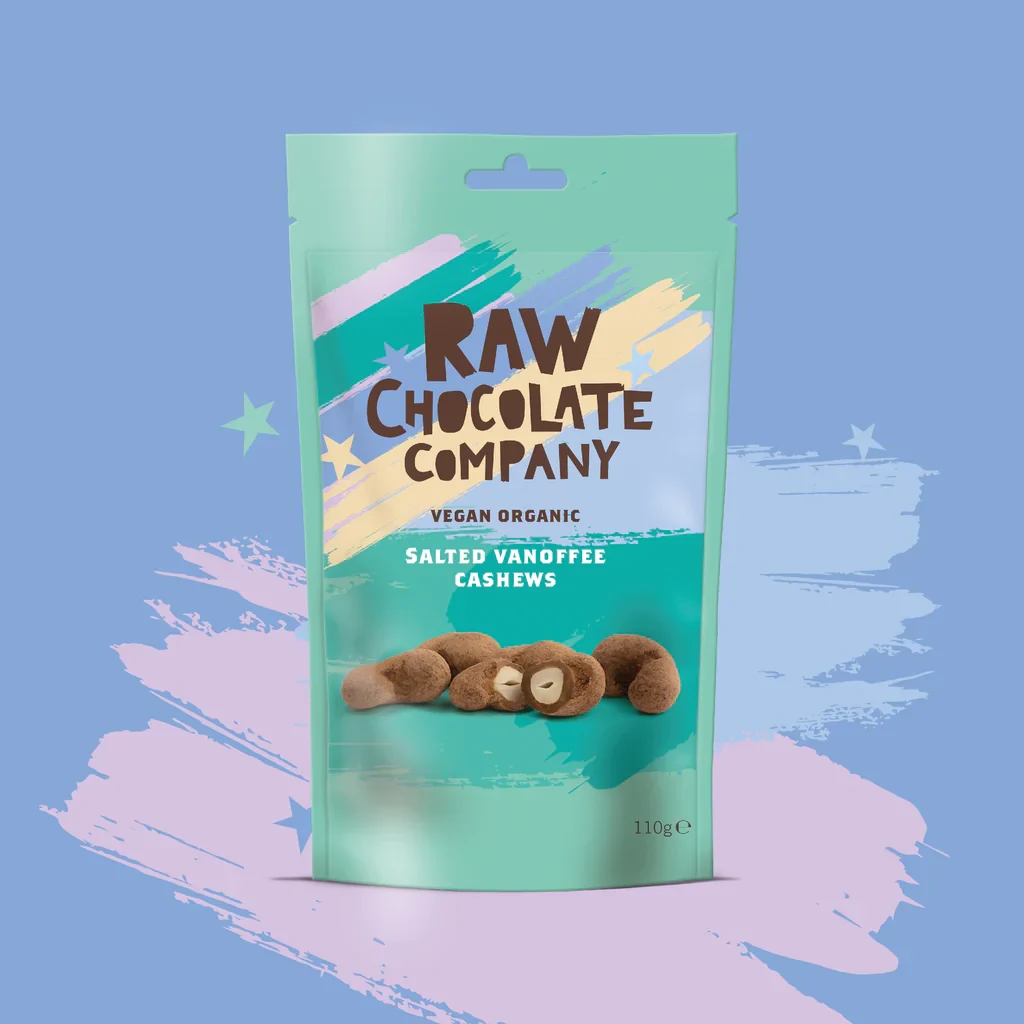 Organic Salted Vanoffee Cashews - 100g - Raw Chocolate Company - Image 3
