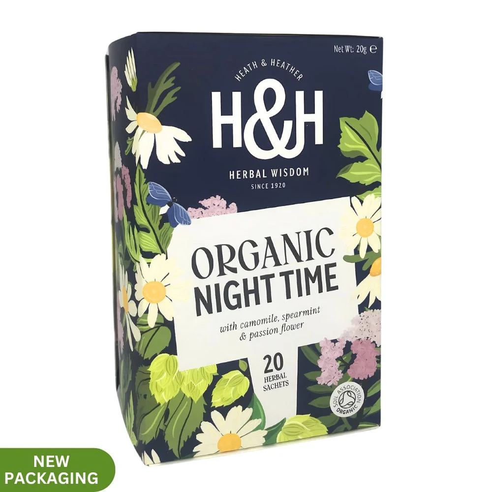 Organic Soft & Sleepy Night Time Tea - 20 Bags - Heath & Heather - Image 2