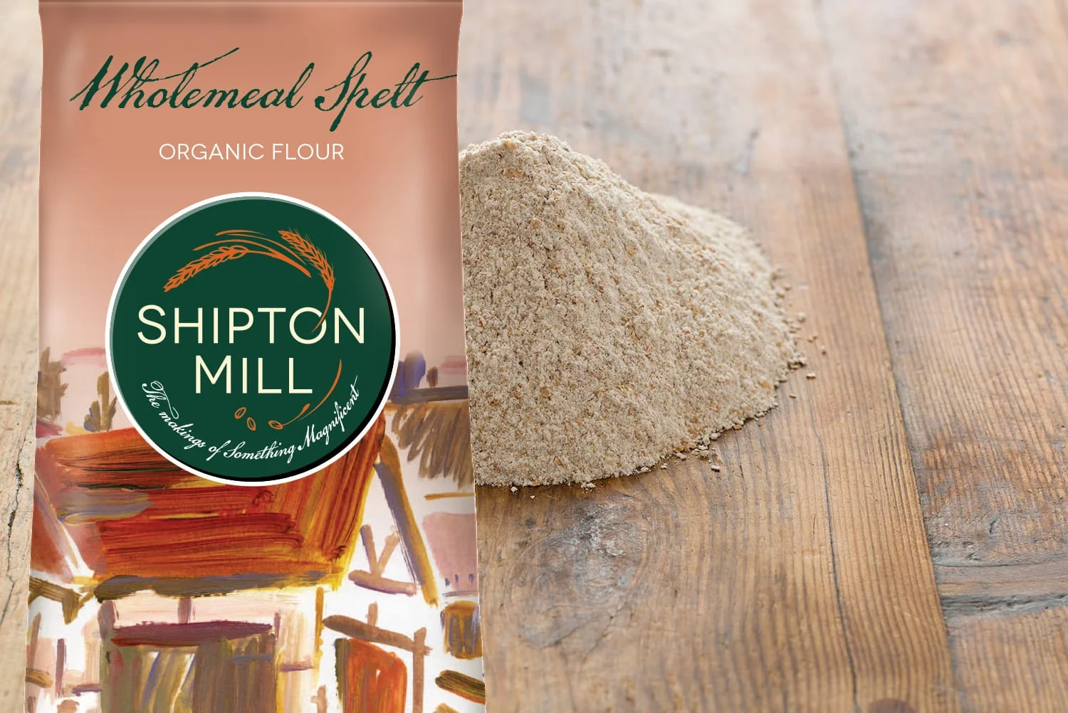 Organic Spelt Wholemeal Flour - 1kg - Shipton Mill - Image 2