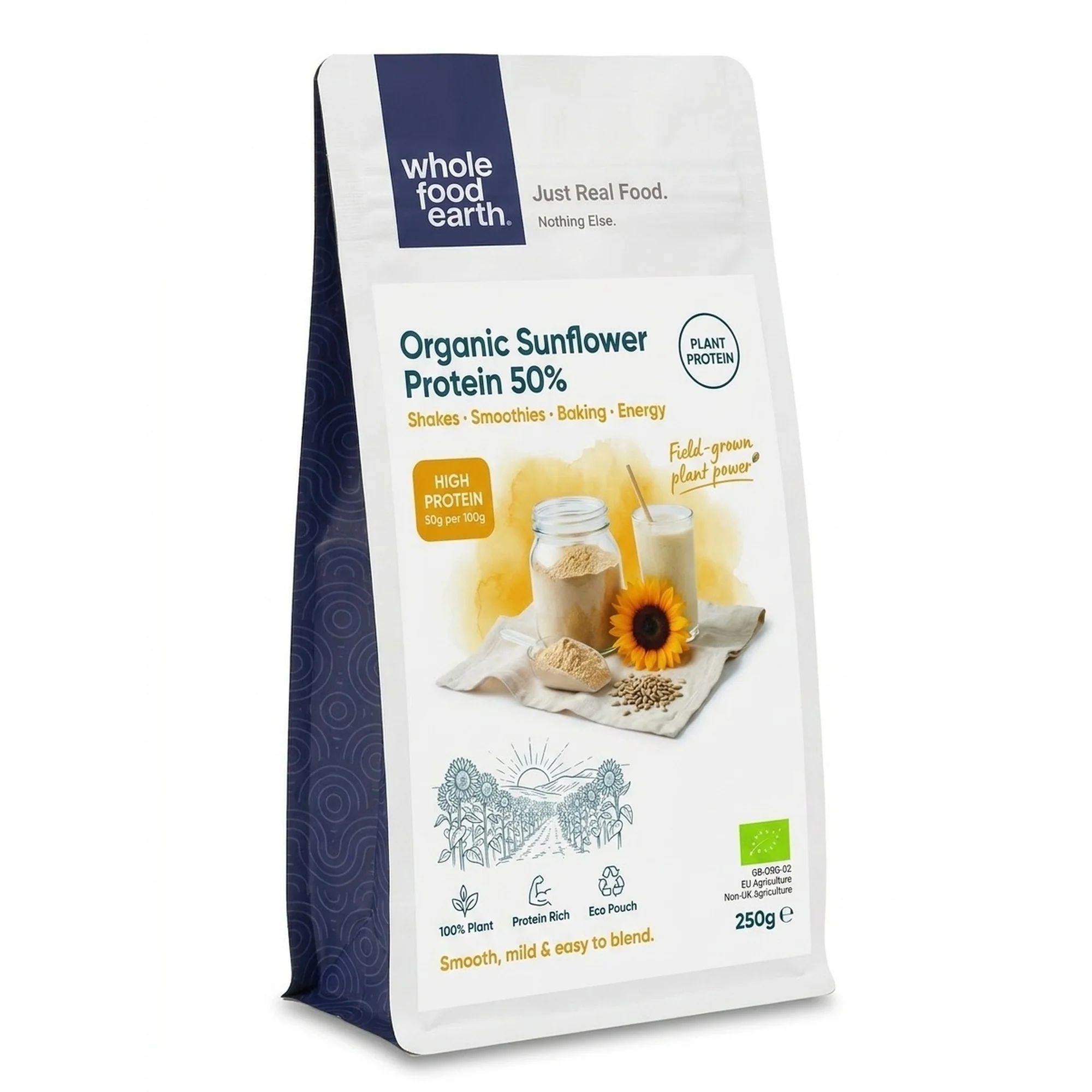 Organic Sunflower Seed Protein Powder 50% - Image 2