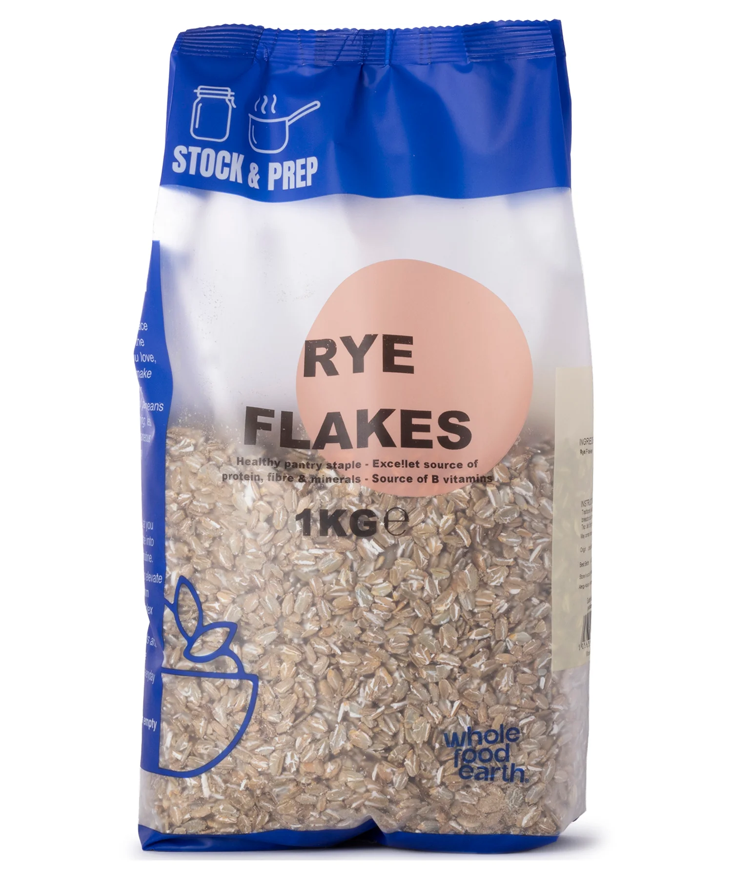 Rye Flakes - Stock & Prep - 1kg