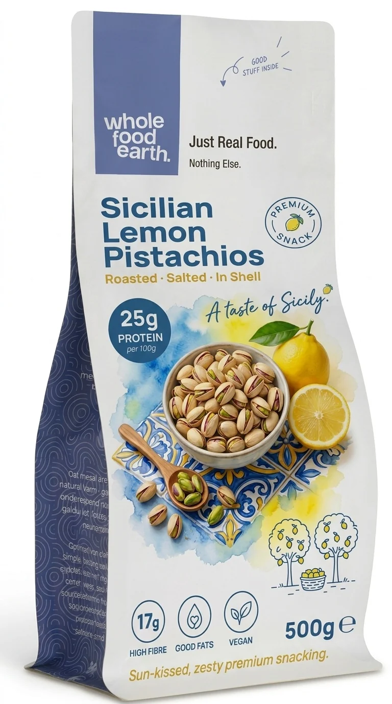 Sicilian Lemon Roasted & Salted Pistachios - Image 3