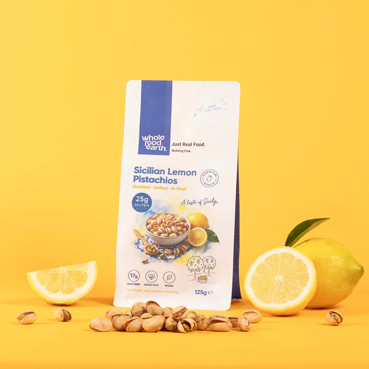 Sicilian Lemon Roasted & Salted Pistachios - Image 6