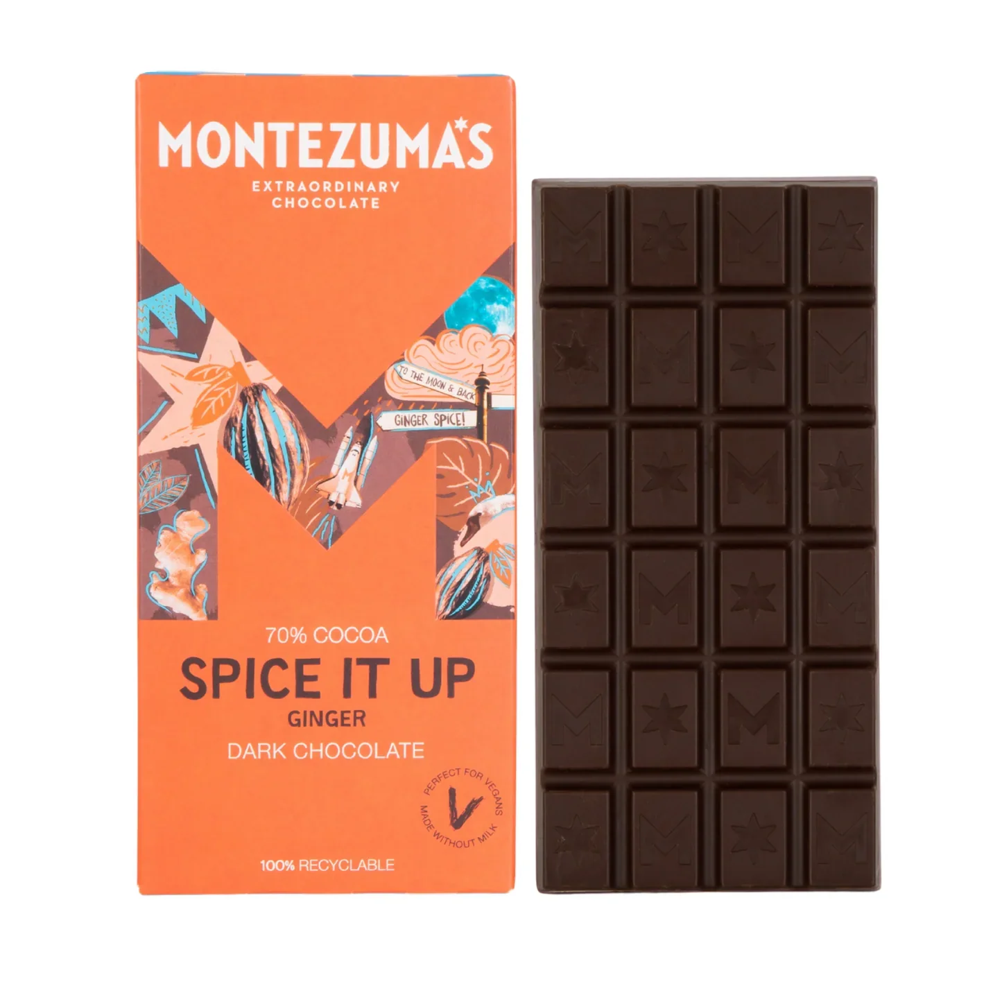 Spice It Up dark chocolate with Ginger - Montezuma's - 90g - Image 2