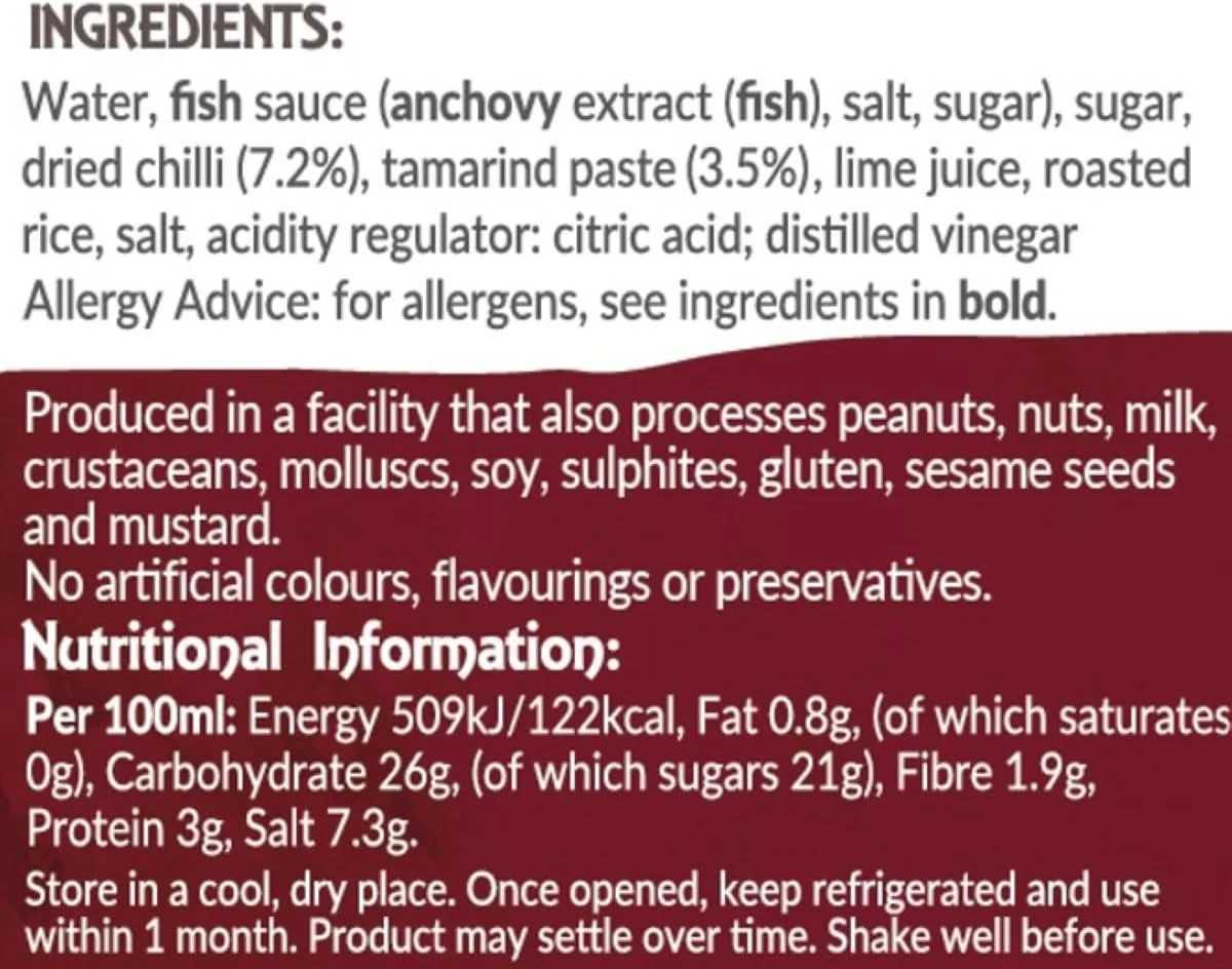 Thai Chilli & Tamarind Sauce - Thai Taste - 200ml - Image 3