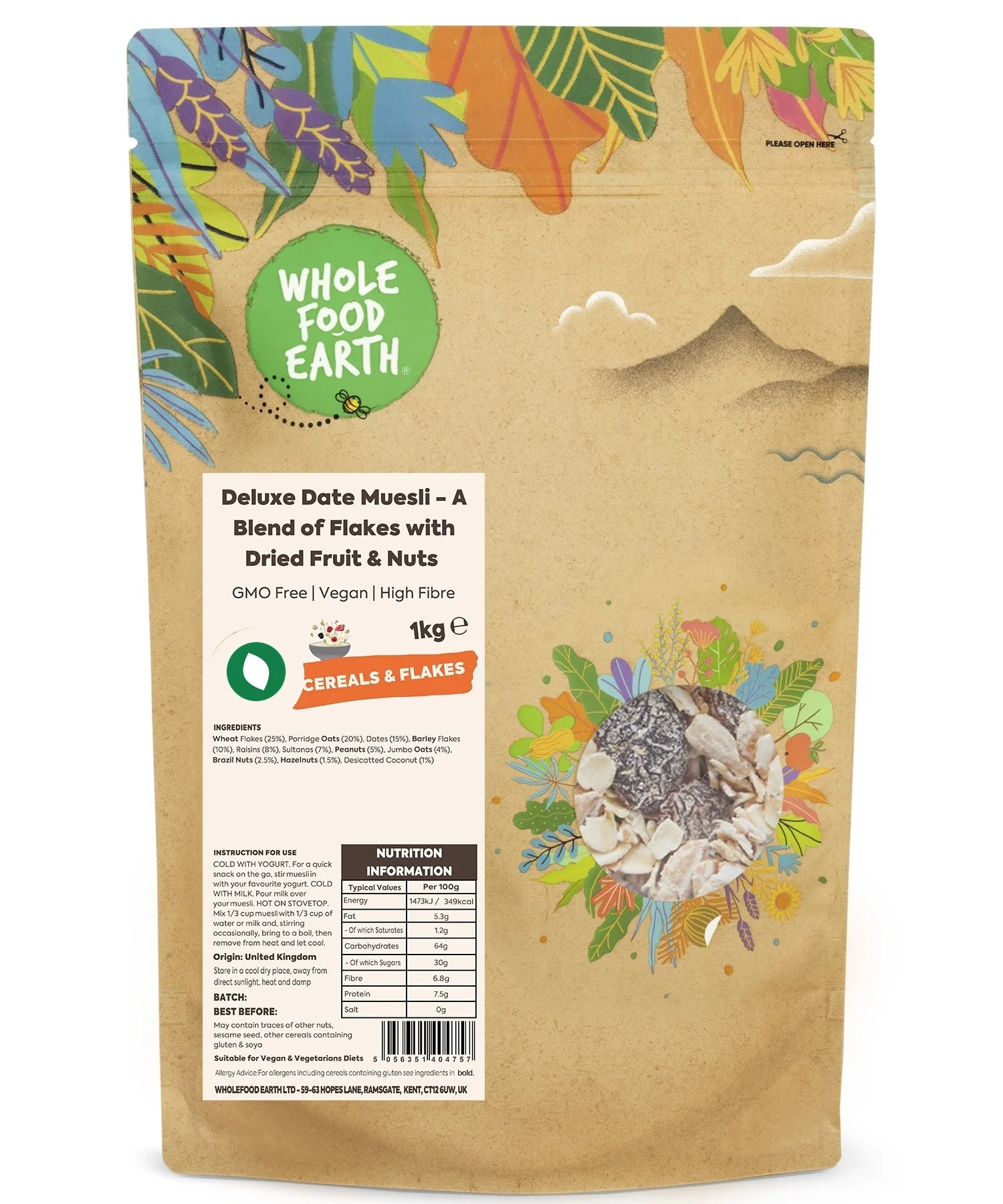 Deluxe Date Muesli - A Blend of Flakes with Dried Fruit & Nuts - Image 6