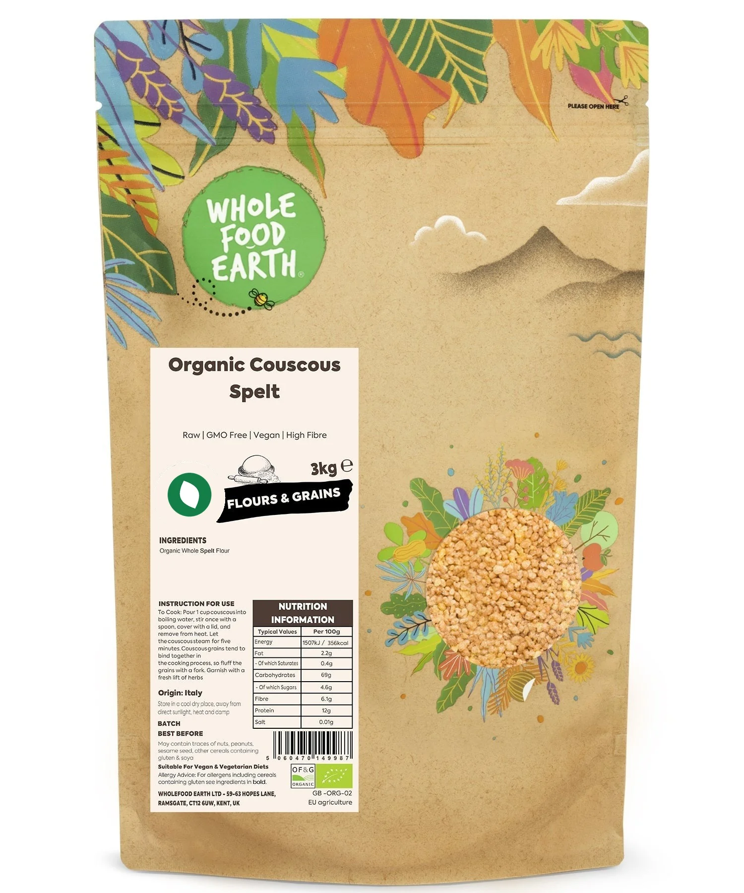 Organic Couscous Spelt - Image 9