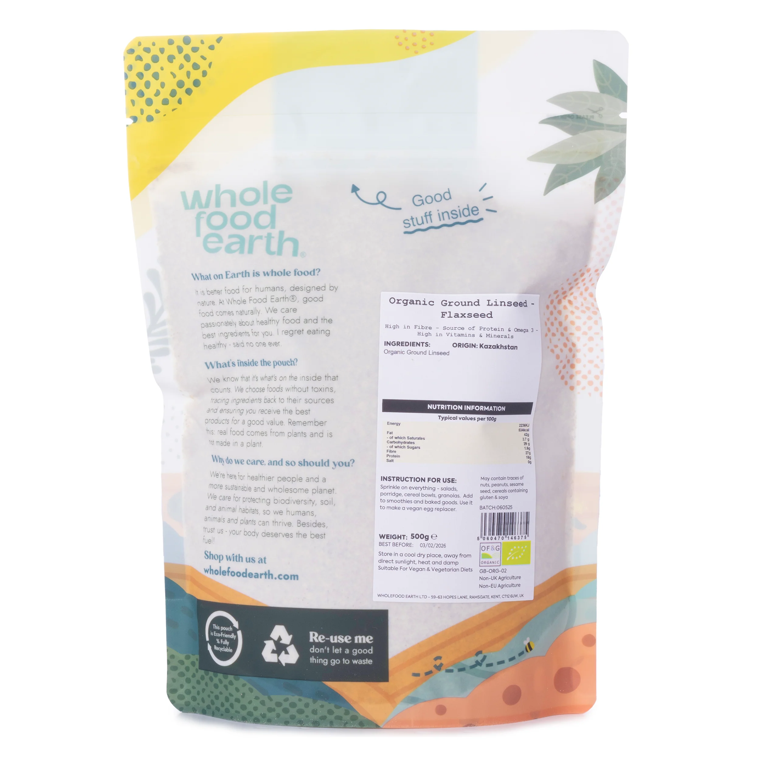Organic Ground Linseed/Flaxseed - Image 5