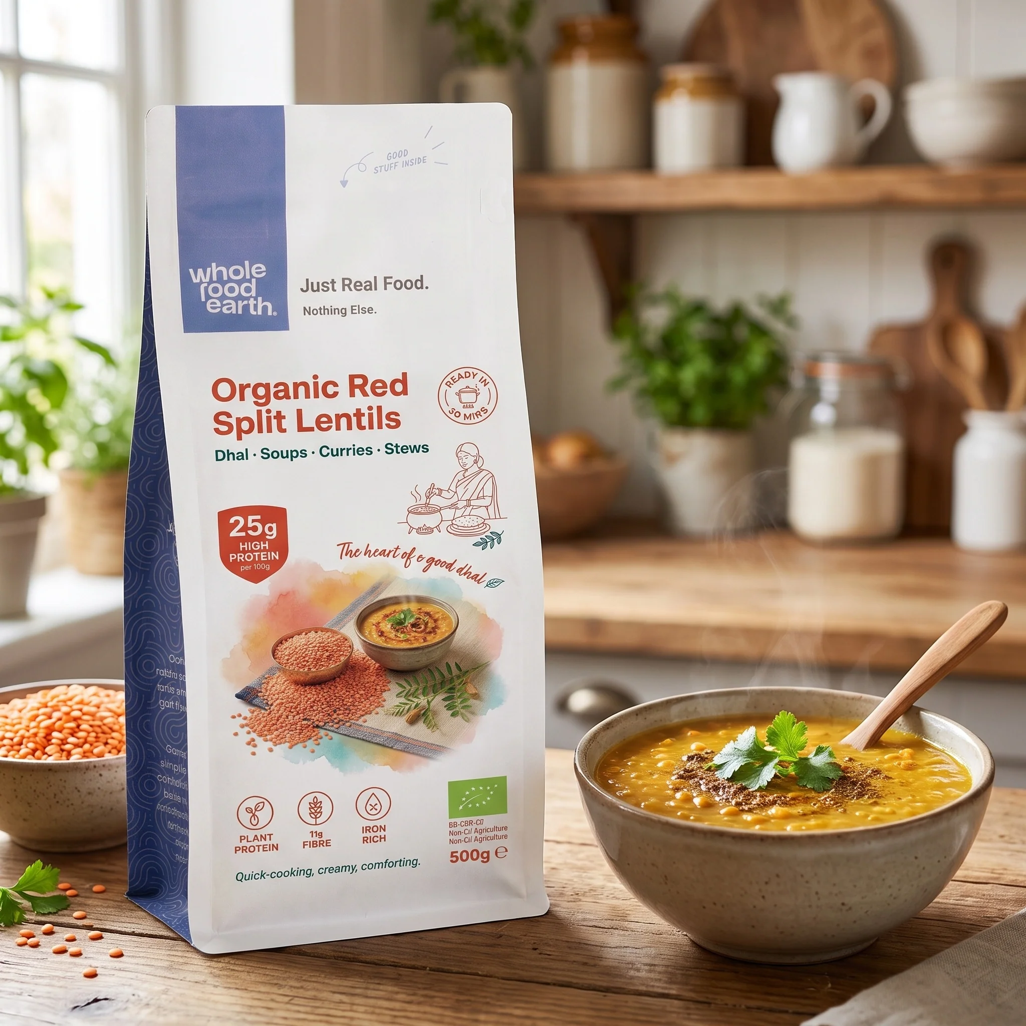Organic Red Split Lentils - Image 4