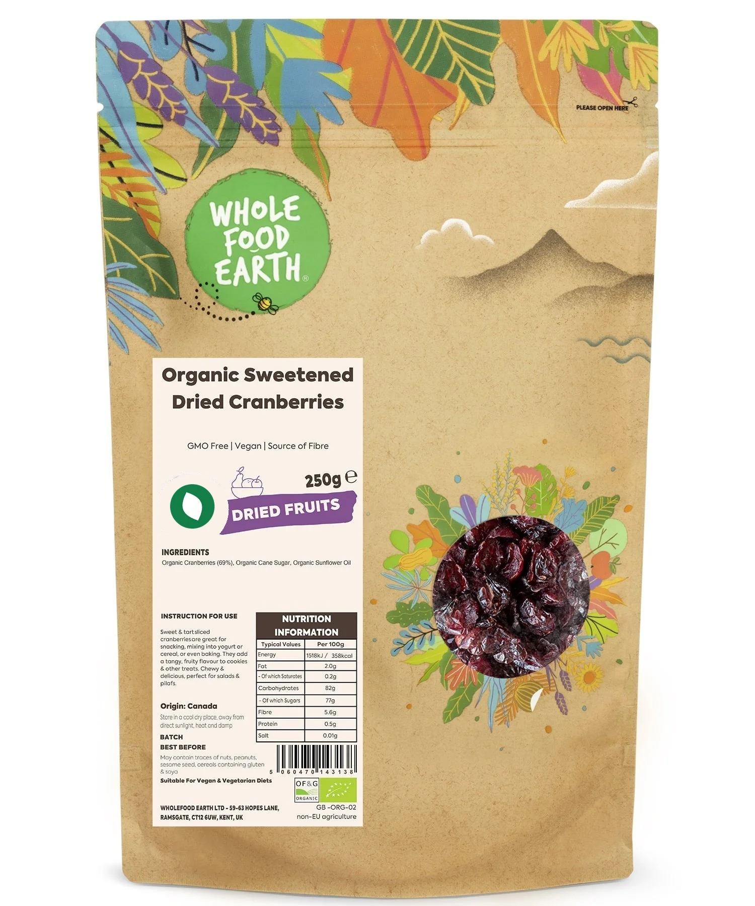 Organic Sweetened Dried Cranberries - Image 6