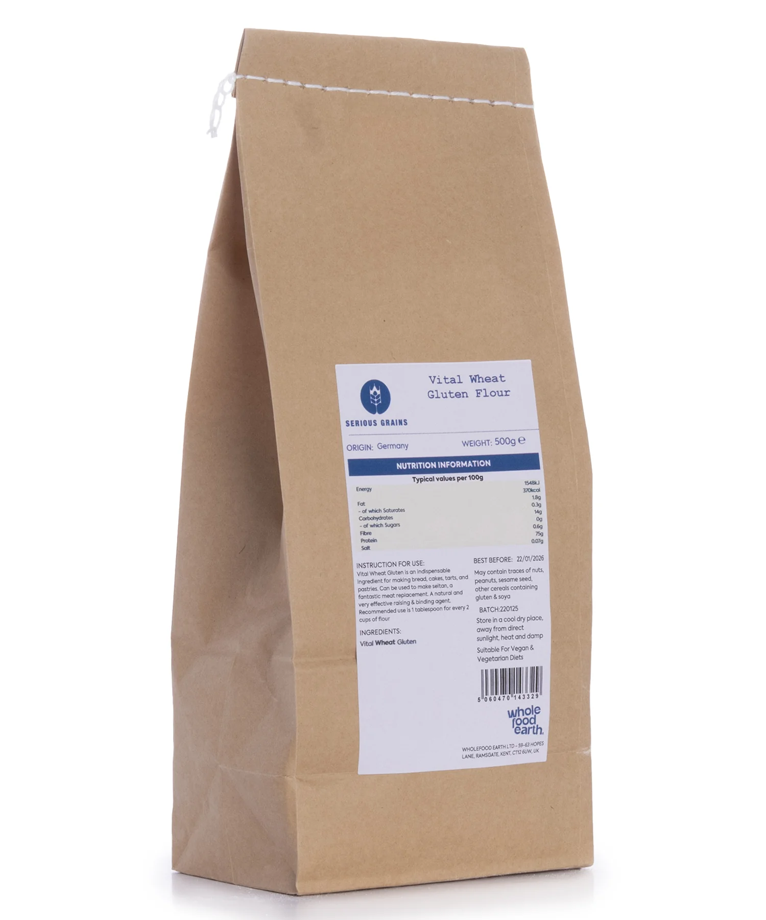 Vital Wheat Gluten Flour - Serious Grains - Image 3